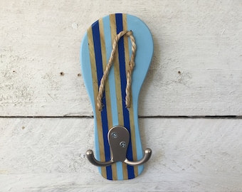 Beach Towel Hooks, Outdoor Towel Rack, Lake House Decor, Dog Leash Holder