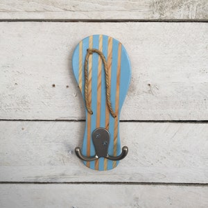 Beach Towel Hooks, Dog Leash Holder, Lake House Decor, Outdoor Towel Rack