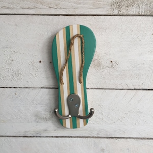 Outdoor Beach Decor, Beach Towel Hooks, Lake House Decor, Pool Towel Rack