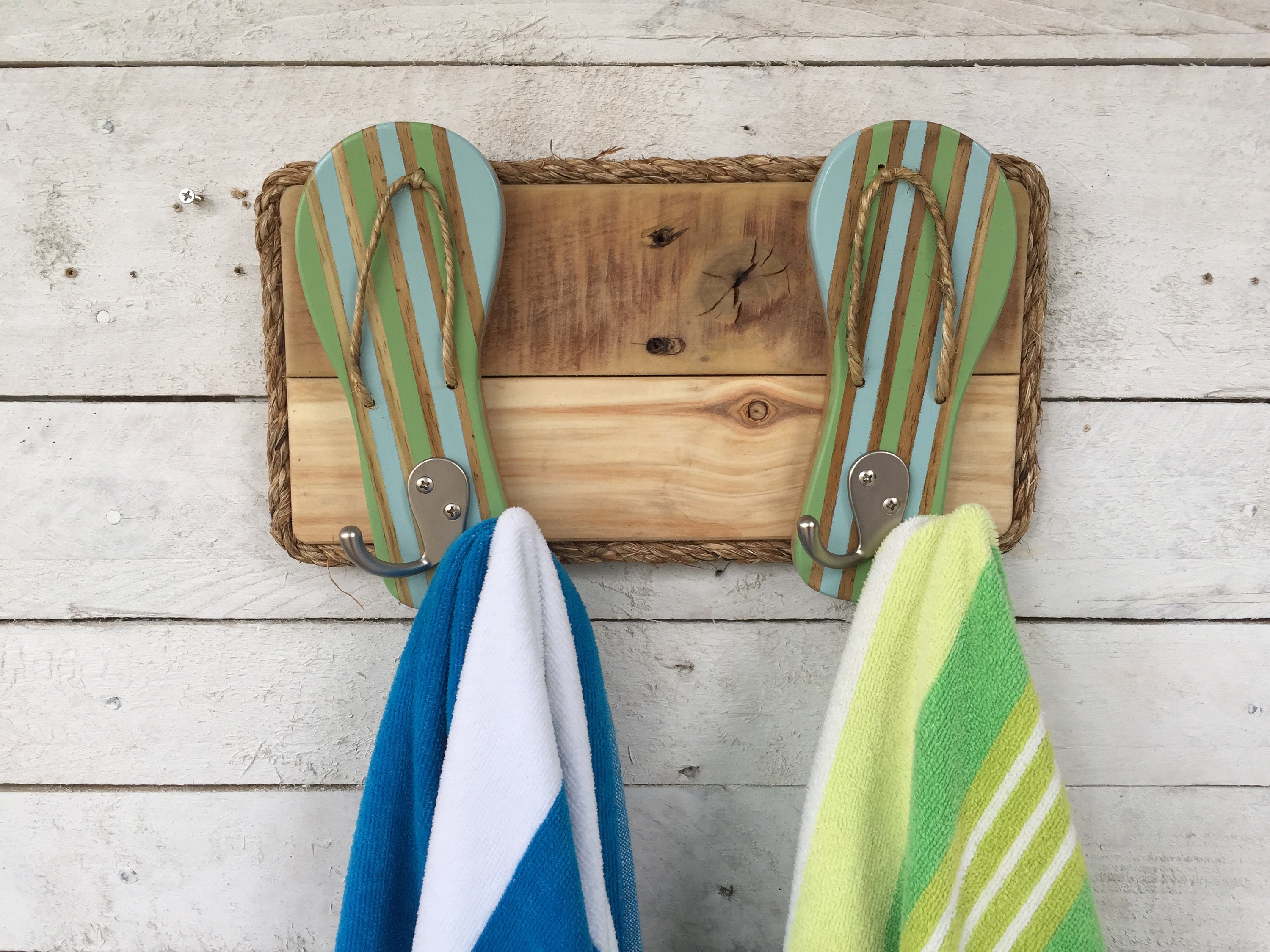 Pool Towel Rack Outdoor Shower Hooks Lake House Decor Etsy