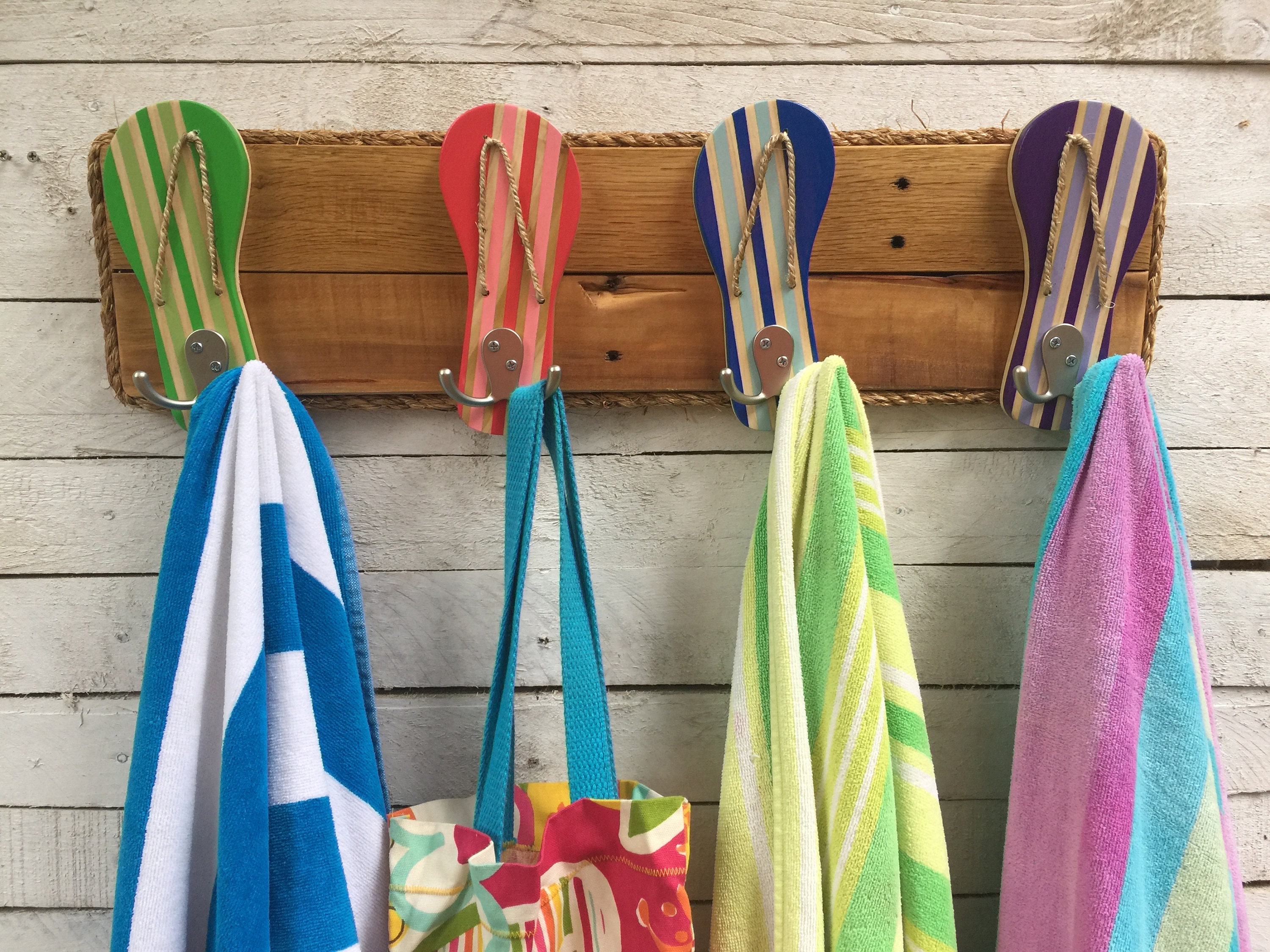 Pool Towel Holder Beach Towel Hooks Outdoor Towel Rack Etsy