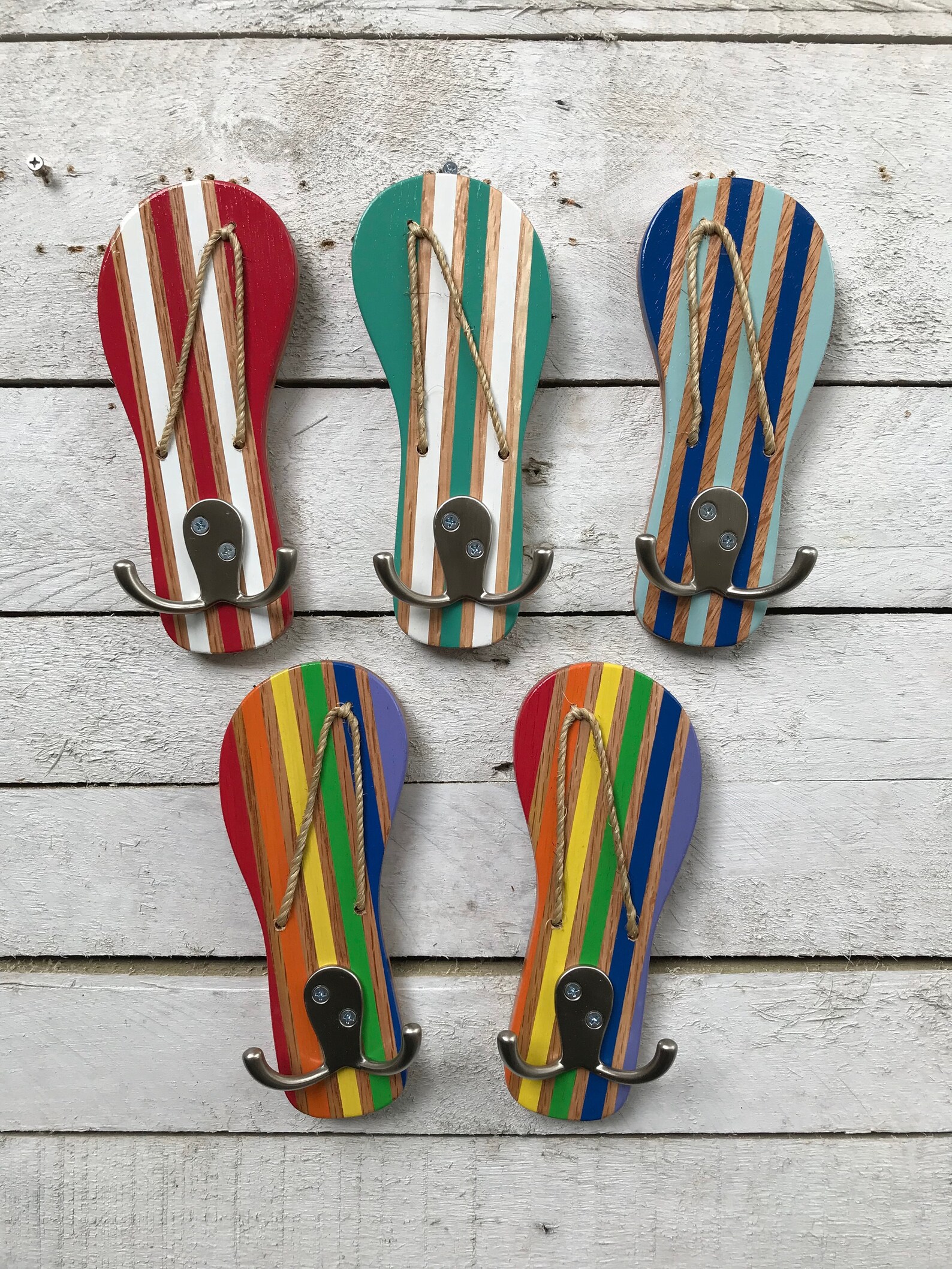 Beach Towel Hooks Outdoor Towel Rack Lake House Decor Etsy