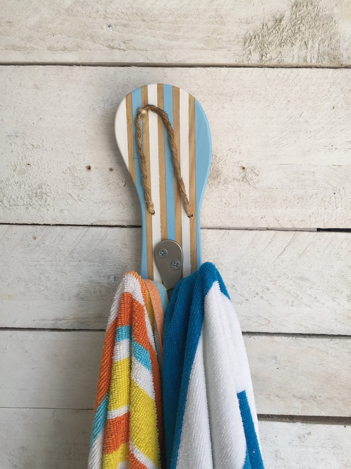 Pool Towel Rack Outdoor Beach Decor Beach Towel Hooks Etsy