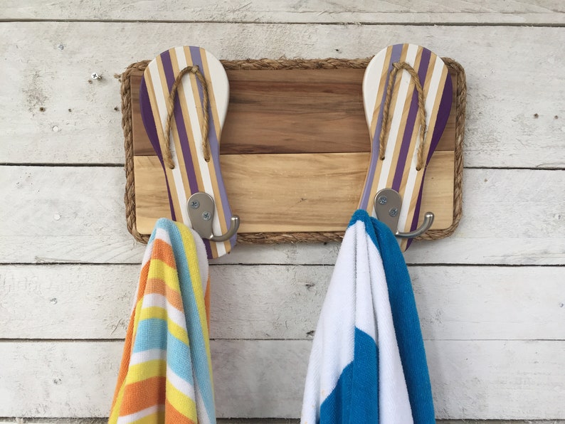 Outdoor Shower Hooks Pool Towel Rack Lake House Decor Etsy