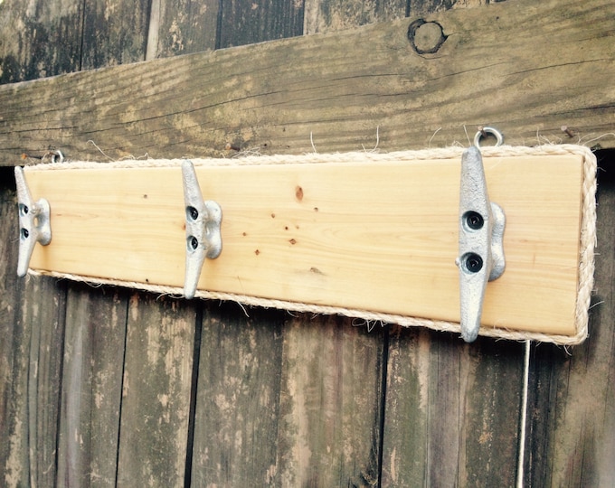 Nautical Boat Cleat Towel Rack Outdoor Towel Hooks Bathroom Etsy