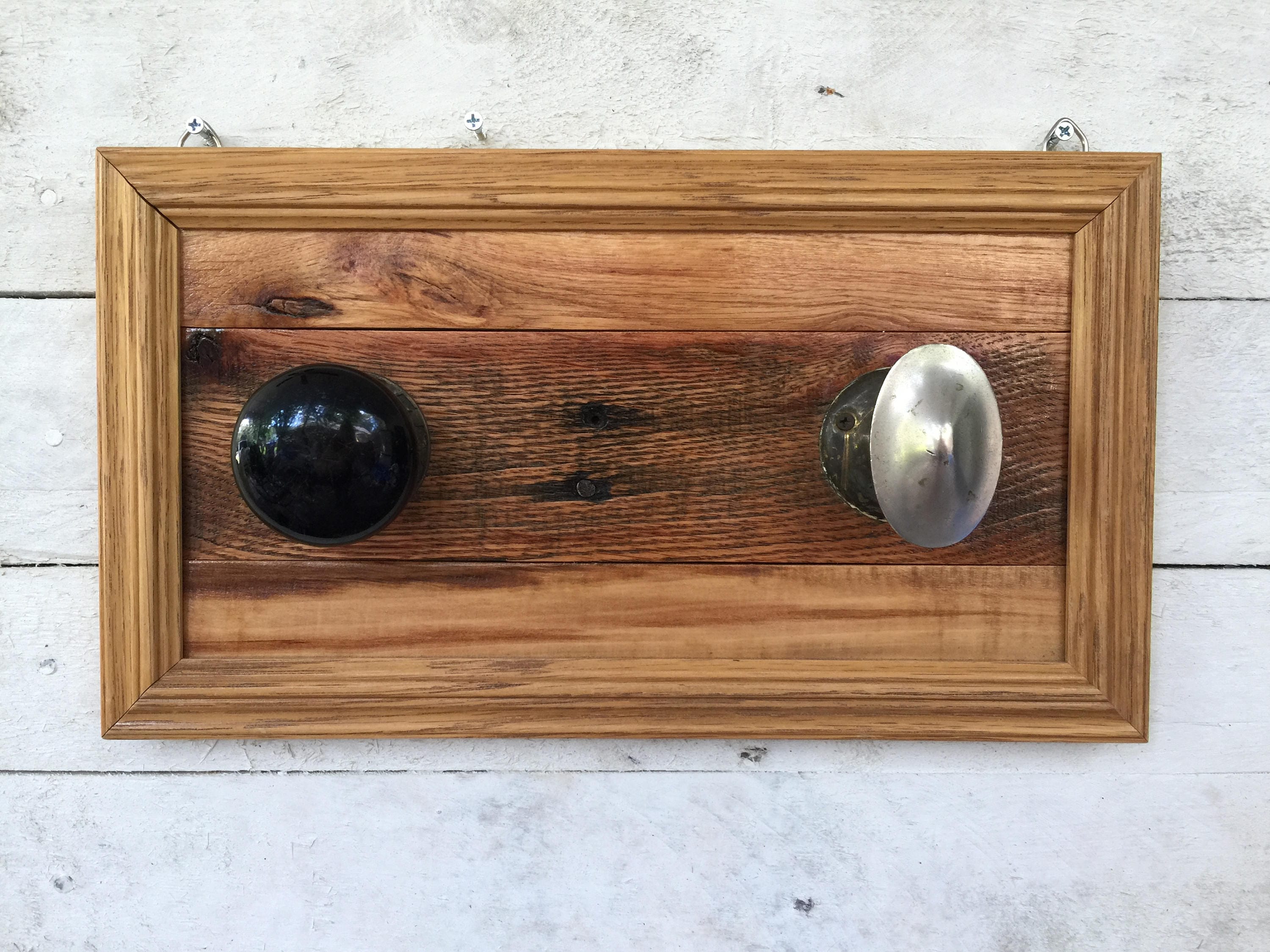 Door Knob Coat Rack Farmhouse Wall Decor Entryway Organizer Etsy