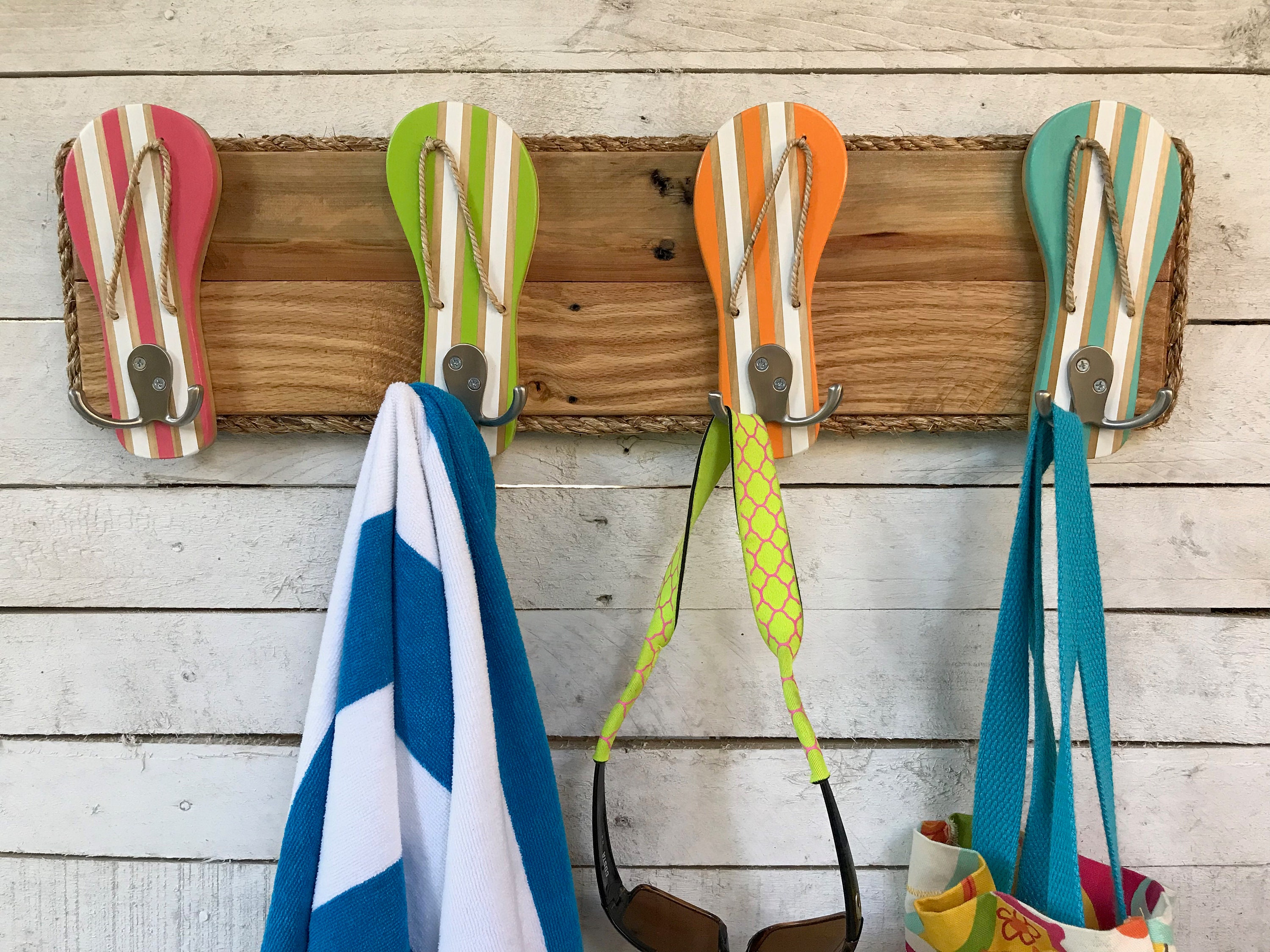 Pool Towel Holder Beach Towel Hooks Outdoor Towel Rack Etsy