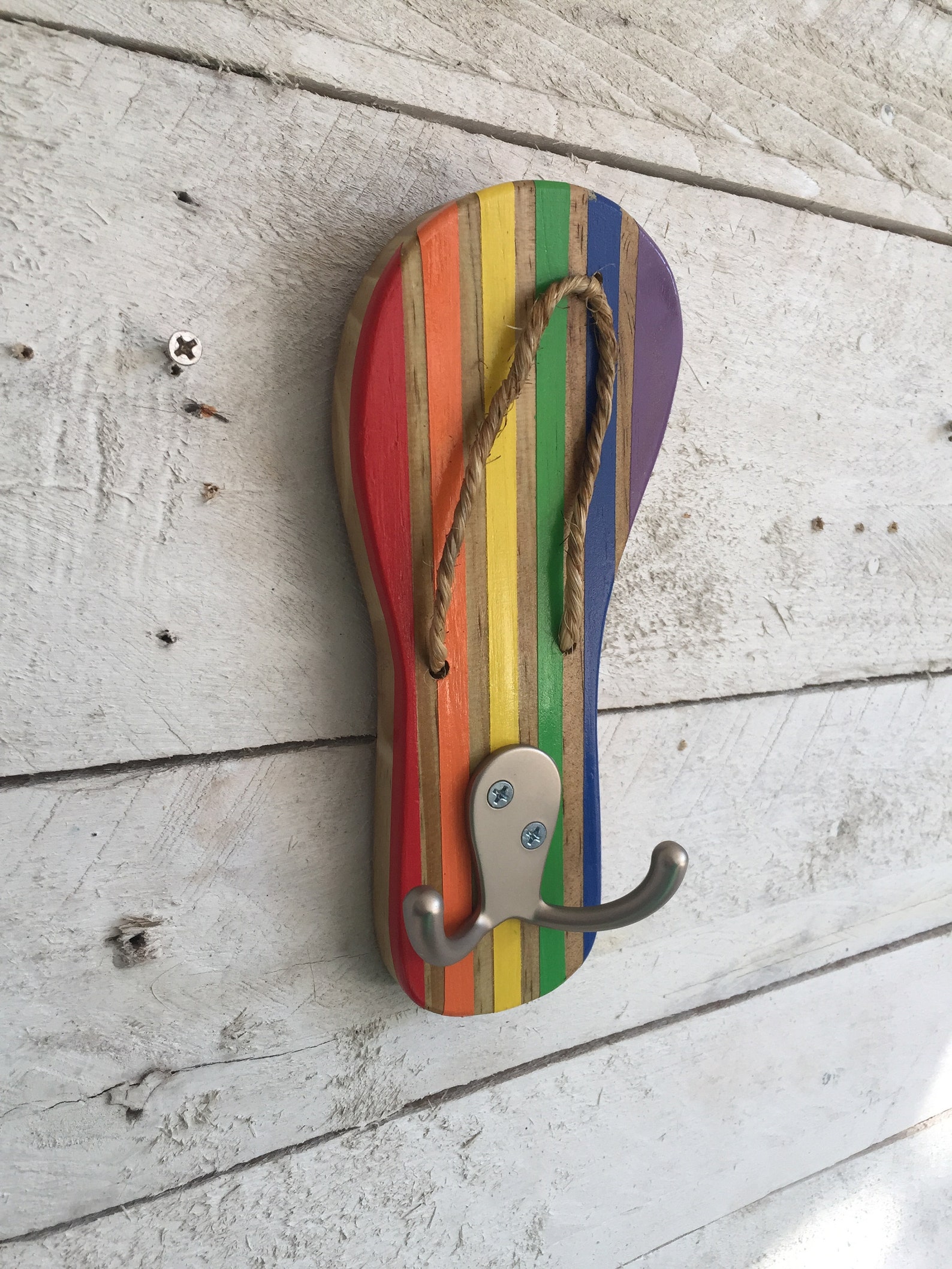 Pool Towel Hooks Rainbow Wall Decor Outdoor Towel Rack Etsy