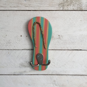 Lake House Decor, Outdoor Towel Rack, Beach Towel Hooks, Dog Leash Holder