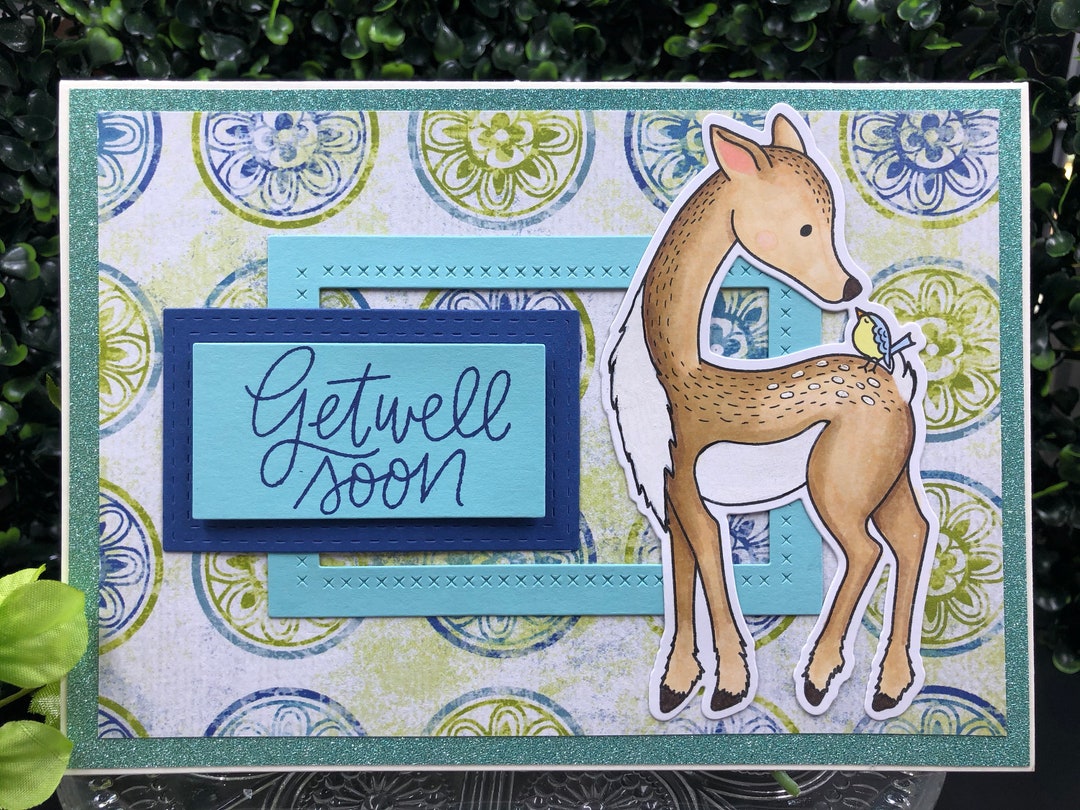 Get Well Soon Card / Deer / Fawn Etsy