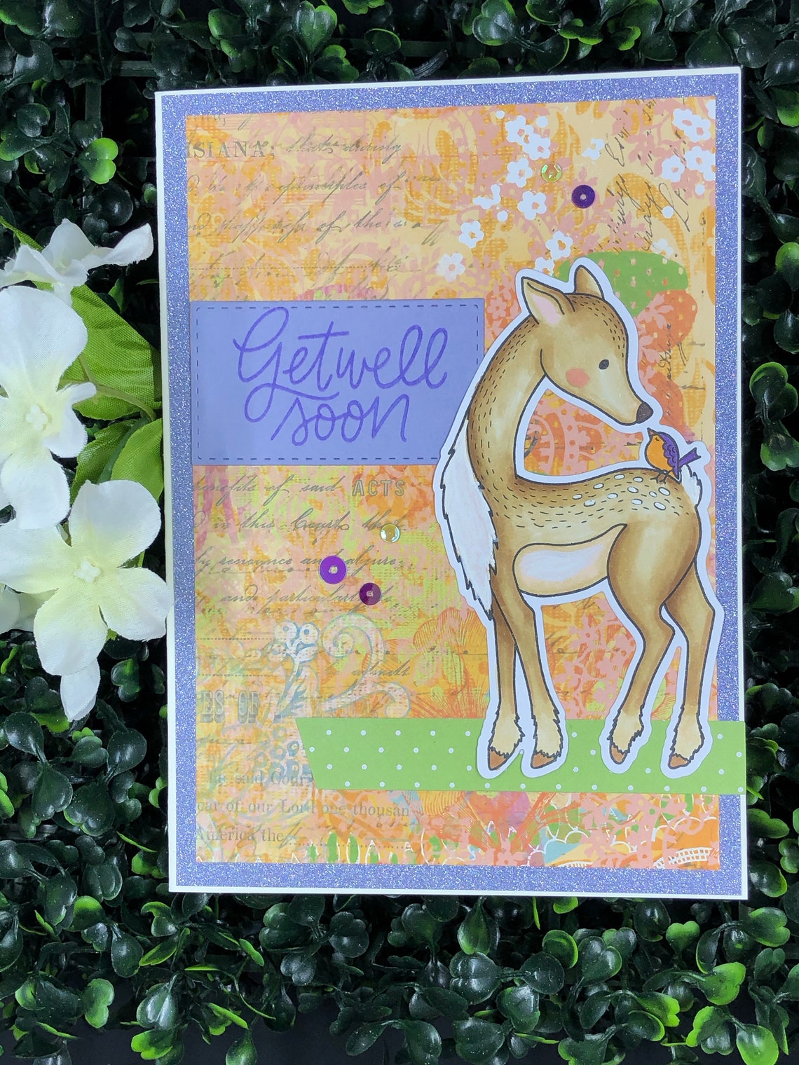 Get Well Soon Card / Deer / Fawn Etsy