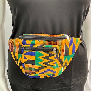 African Kente  print Fanny pack bumbag