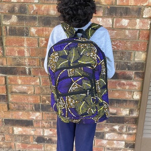 Ankara Kids African Print Backpack