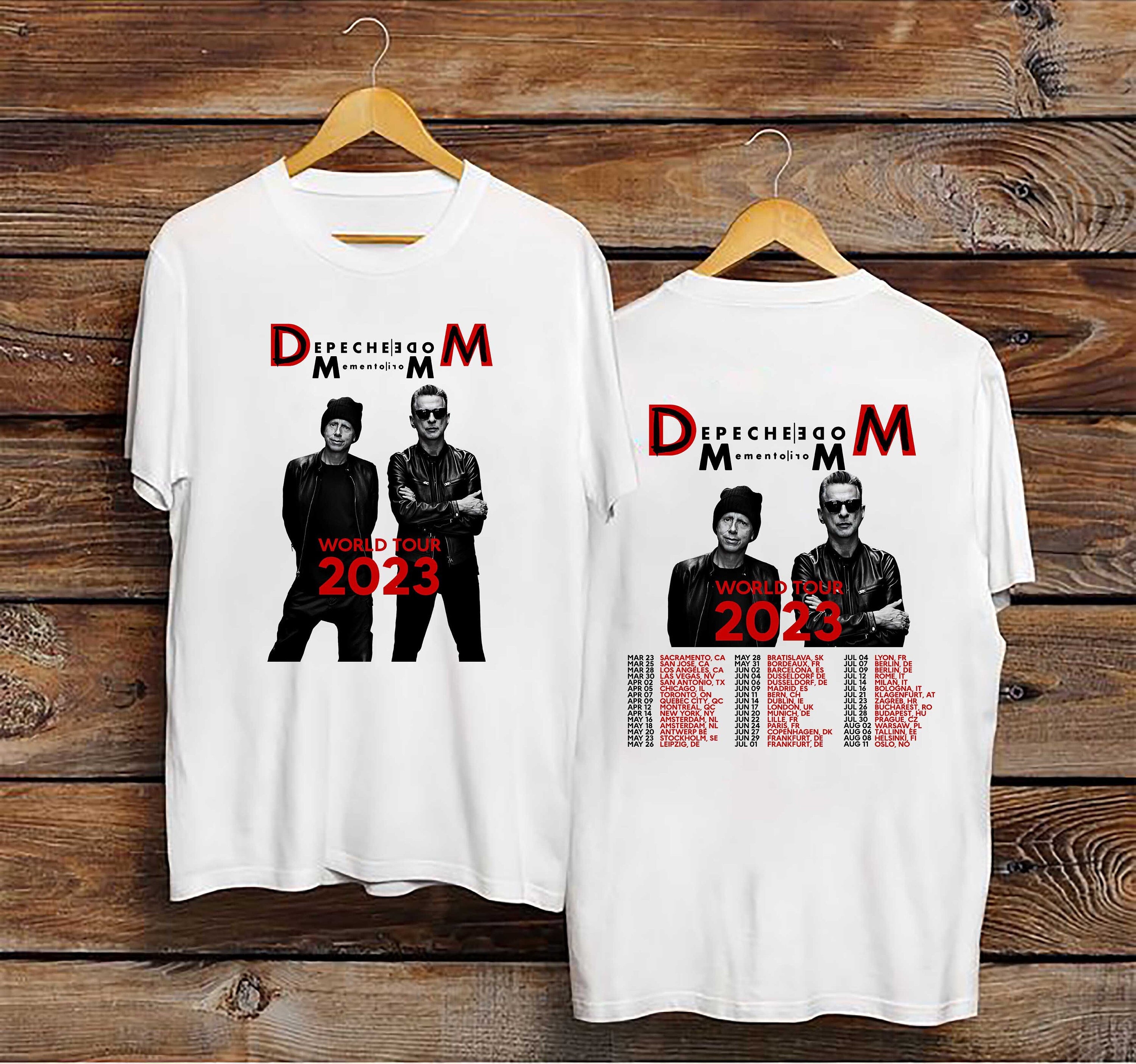 Depeche Mode Memento Mori 2023 Tour Shirt Depeche Mode Album 