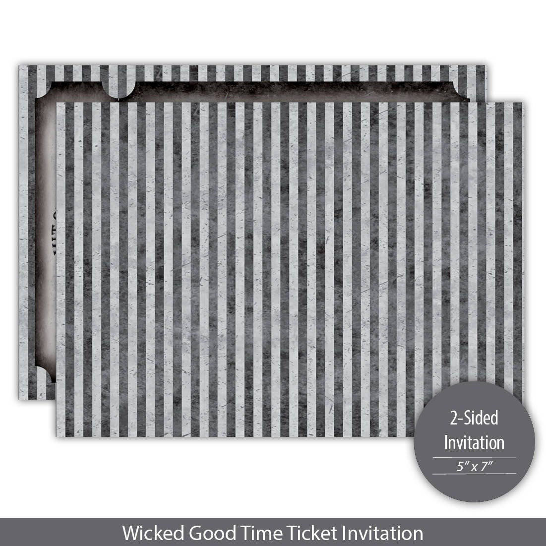 ticket to a wicked good time halloween invitation template etsy
