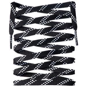 LitLaces - Flat Dual Polyester Shoelaces NMD BOOST Blazers Replacement Laces - Cross Grain