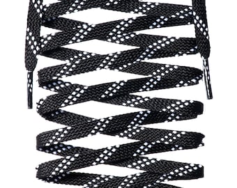 LitLaces - Flat Dual Polyester Shoelaces NMD BOOST Blazers Replacement Laces - Cross Grain