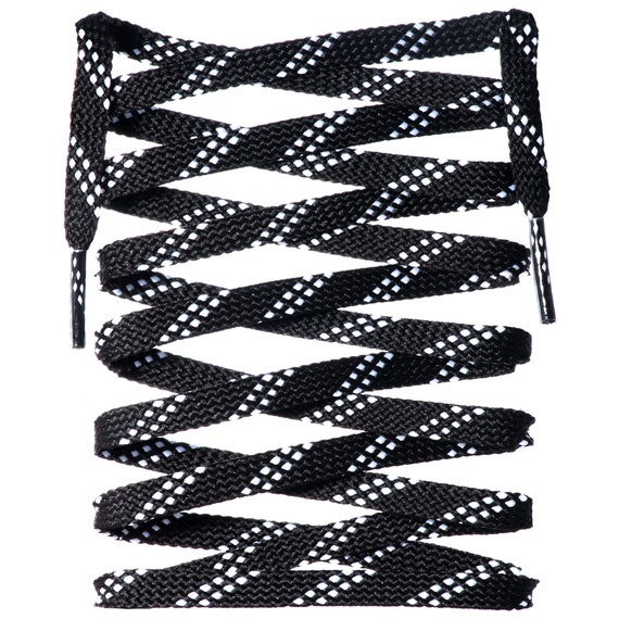 LitLaces - Flat Dual Polyester Shoelaces NMD BOOST Blazers Replacement Laces - Cross Grain