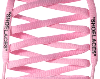LitLaces - Off White Replacement "SHOELACES" Shoe Laces Custom Colors - Oval
