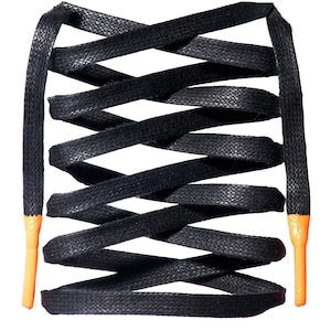 Premium Gewachste Baumwolle Flache Schnürsenkel mit Silikonspitzen für Sneakers und Stiefel