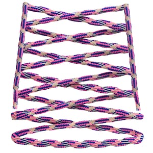 Multicolour Rope Shoe Laces For Walking Hiking Boots Cord 4mm Camouflage Pattern