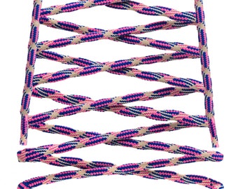 Multicolour Rope Shoe Laces For Walking Hiking Boots Cord 4mm Camouflage Pattern