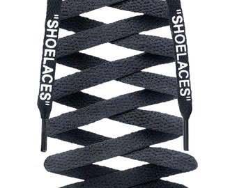 LitLaces - Off White Replacement "SHOELACES" Shoe Laces - Flat