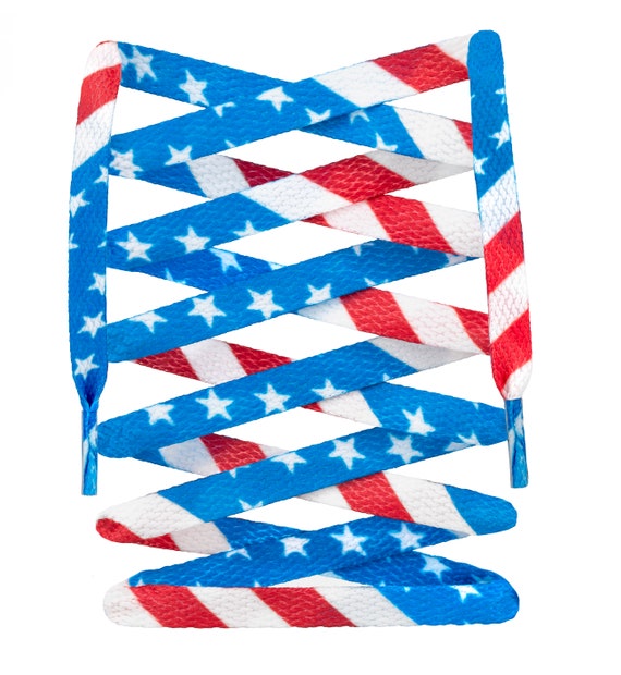 Stars and stripes shoelaces best sale