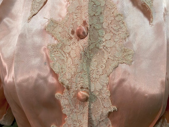 Antique Wrap Gown - Silk, Pink, Vintage, 1920s, 2… - image 4