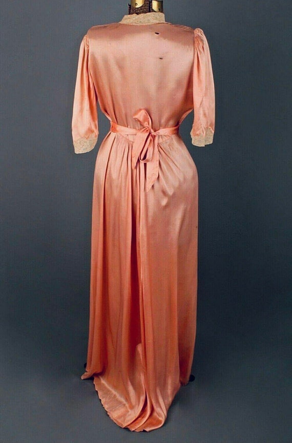 Antique Wrap Gown - Silk, Pink, Vintage, 1920s, 2… - image 3