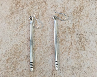 Sterling Silver Dangle Earrings ~ Native American