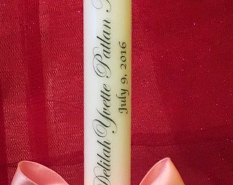 baptismal candles etsy