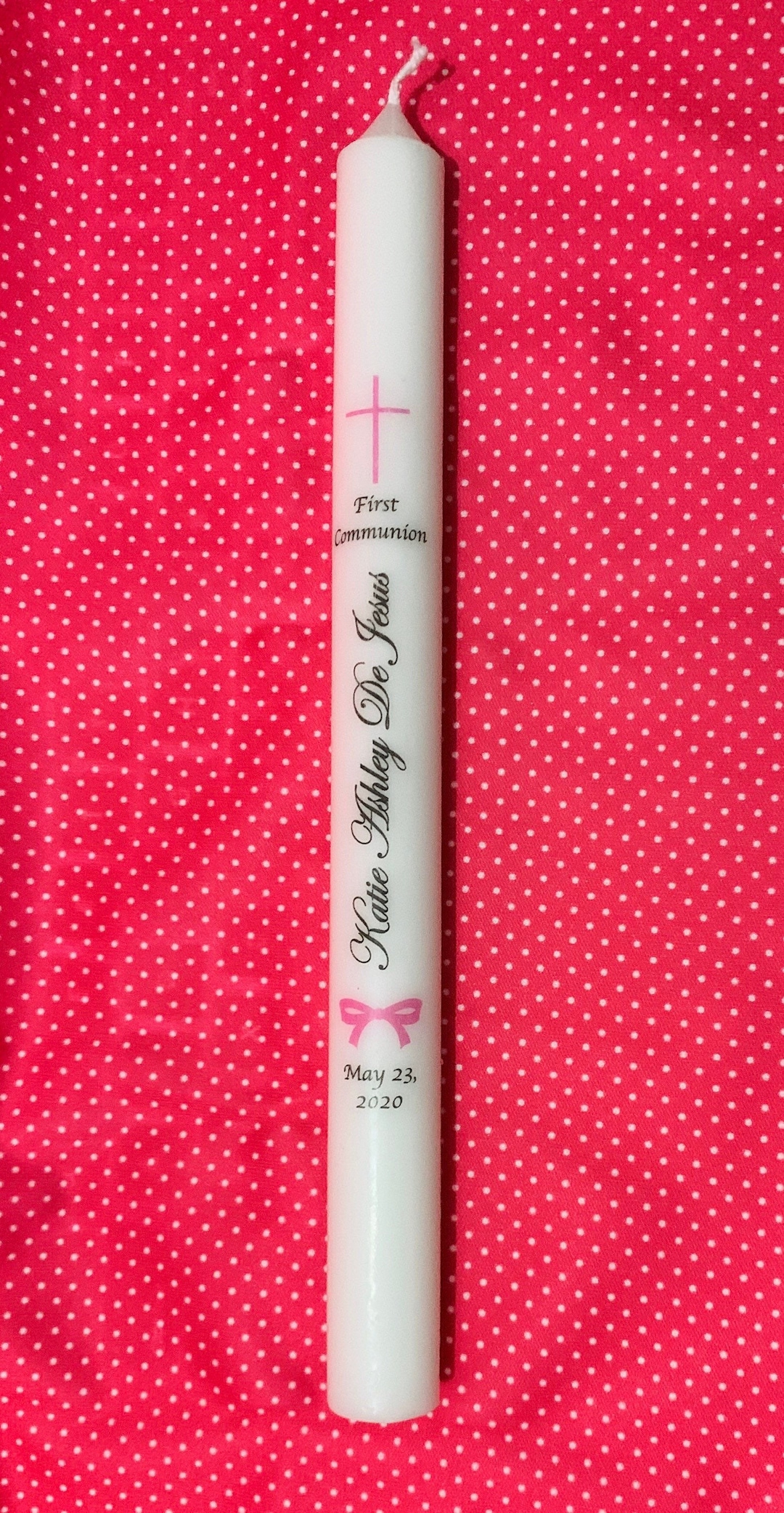 Personalized Baptismal Candles 10 Inches 10 Personalized Ceremonial