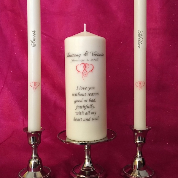 Unity Candle Etsy
