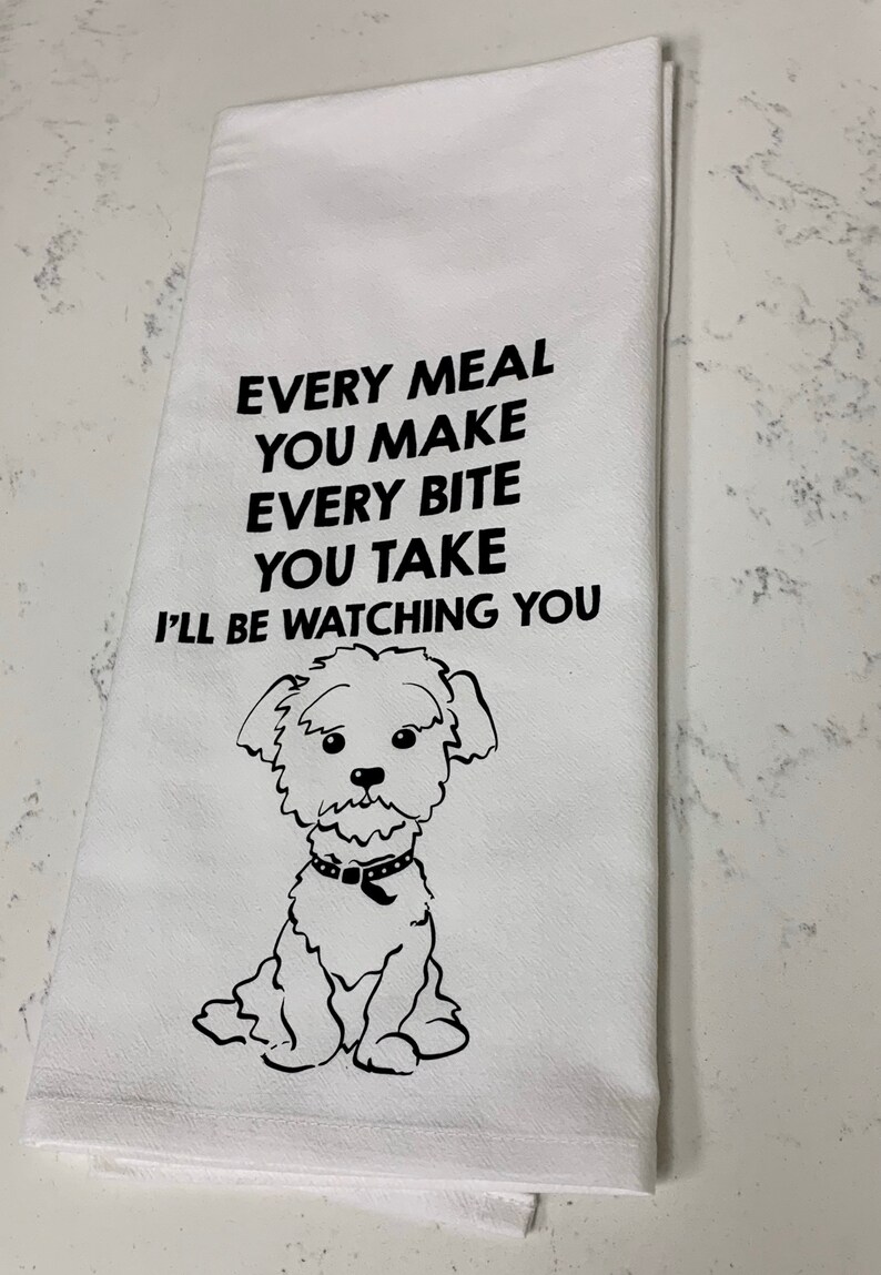 Every Bite You Take, I'll Be Watching You - Dish Towel - Etsy