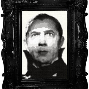 Black & White Dracula Cross Stitch Pattern