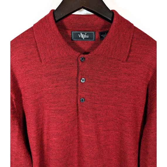 Roberto Villini Italian 100% Merino Wool Henley C… - image 2