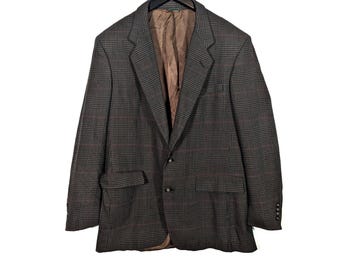 Vintage Christian Dior Monsieur Sport Coat Blazer Mens Brown