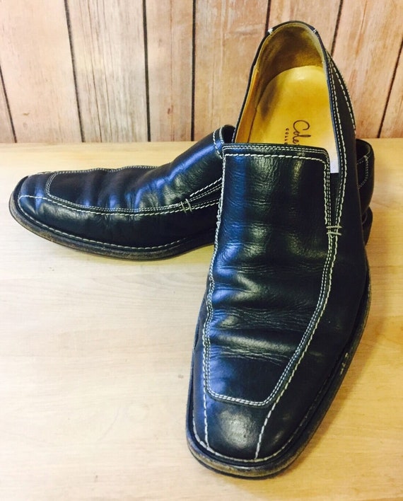 Cole haan black store and white loafers
