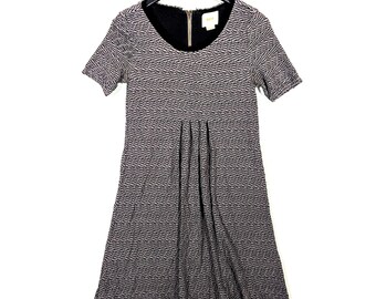 MAEVE Anthropologie Dora gesmokte A-lijn jurk met stretch, franjes maat XS, extra klein