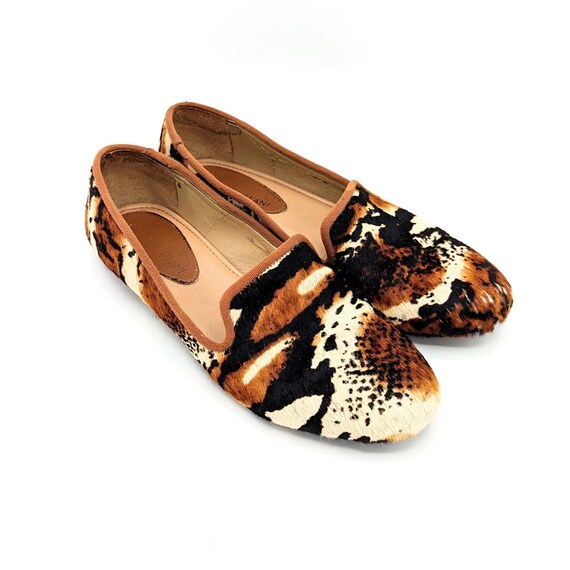 Women s Sz 7 Antonia Melani GIGI Cowhide Hair Leather Animal Print