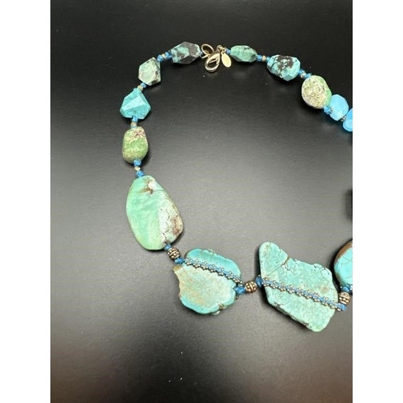 Rare Lee Angel Turquoise, Aqua Agate & Imperial J… - image 3