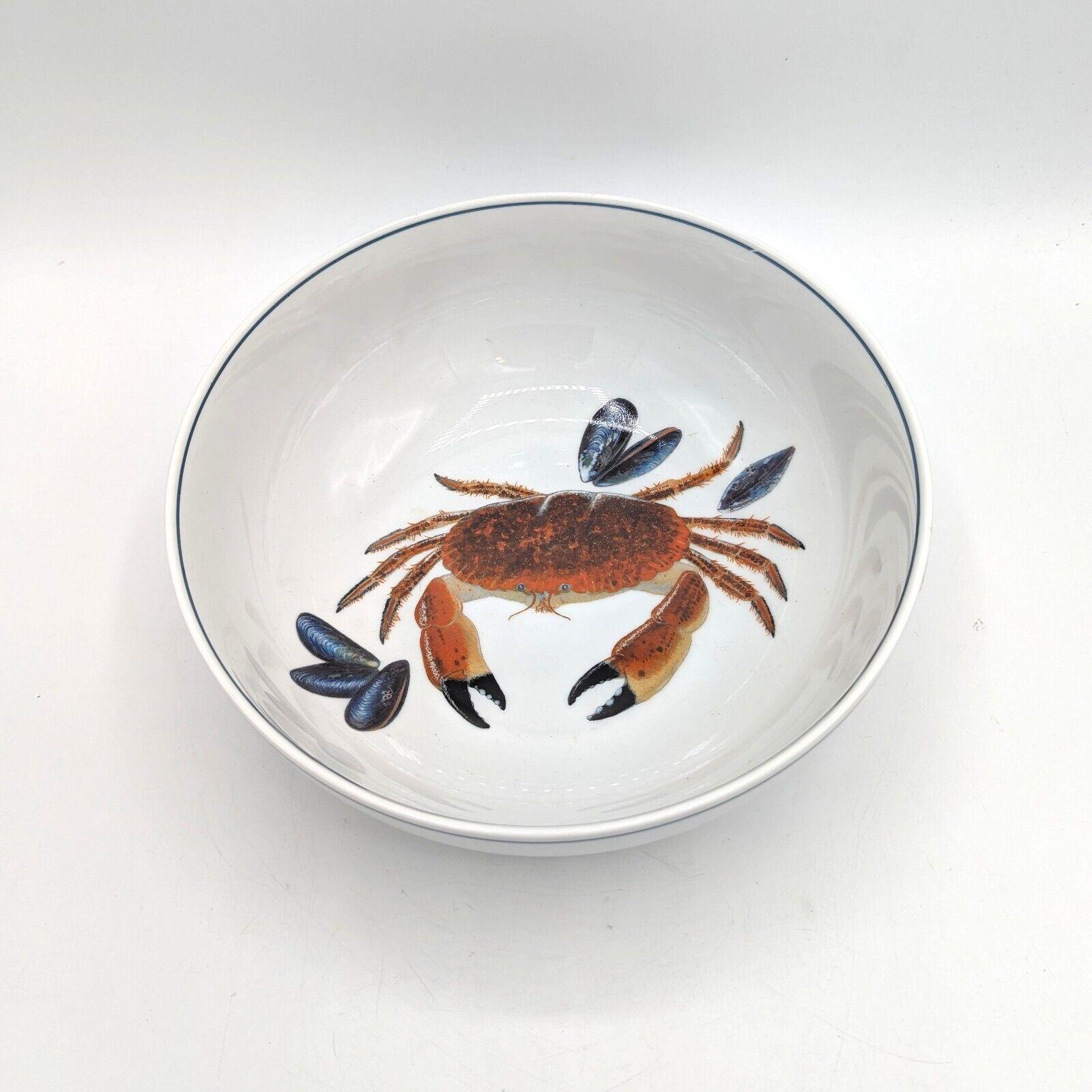 9 Richard Bramble Jersey Pottery Crab & Mussel Serving Bowl 