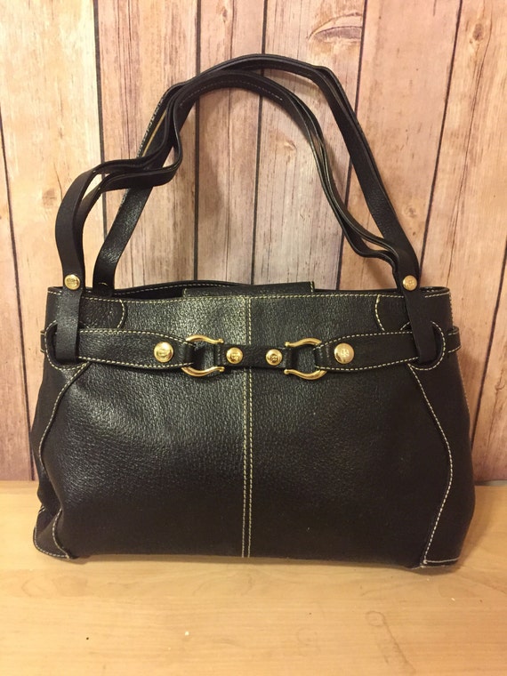 kate spade black leather purse