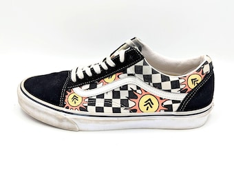 Zapatillas Vans x Parks Project Old Skool Low para hombre, talla 45, blancas, negras y a cuadros