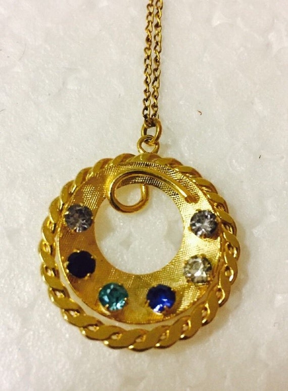 14k Gold Filled Birthstone Necklace For Mother - … - image 1