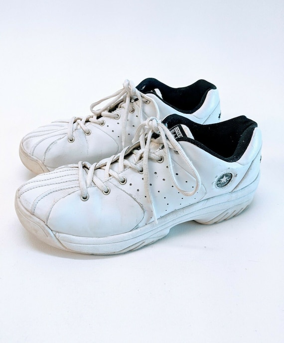 Vintage Converse All Star Chuck Taylor All White Leather Size 10.5 Skater  Shoes - Etsy