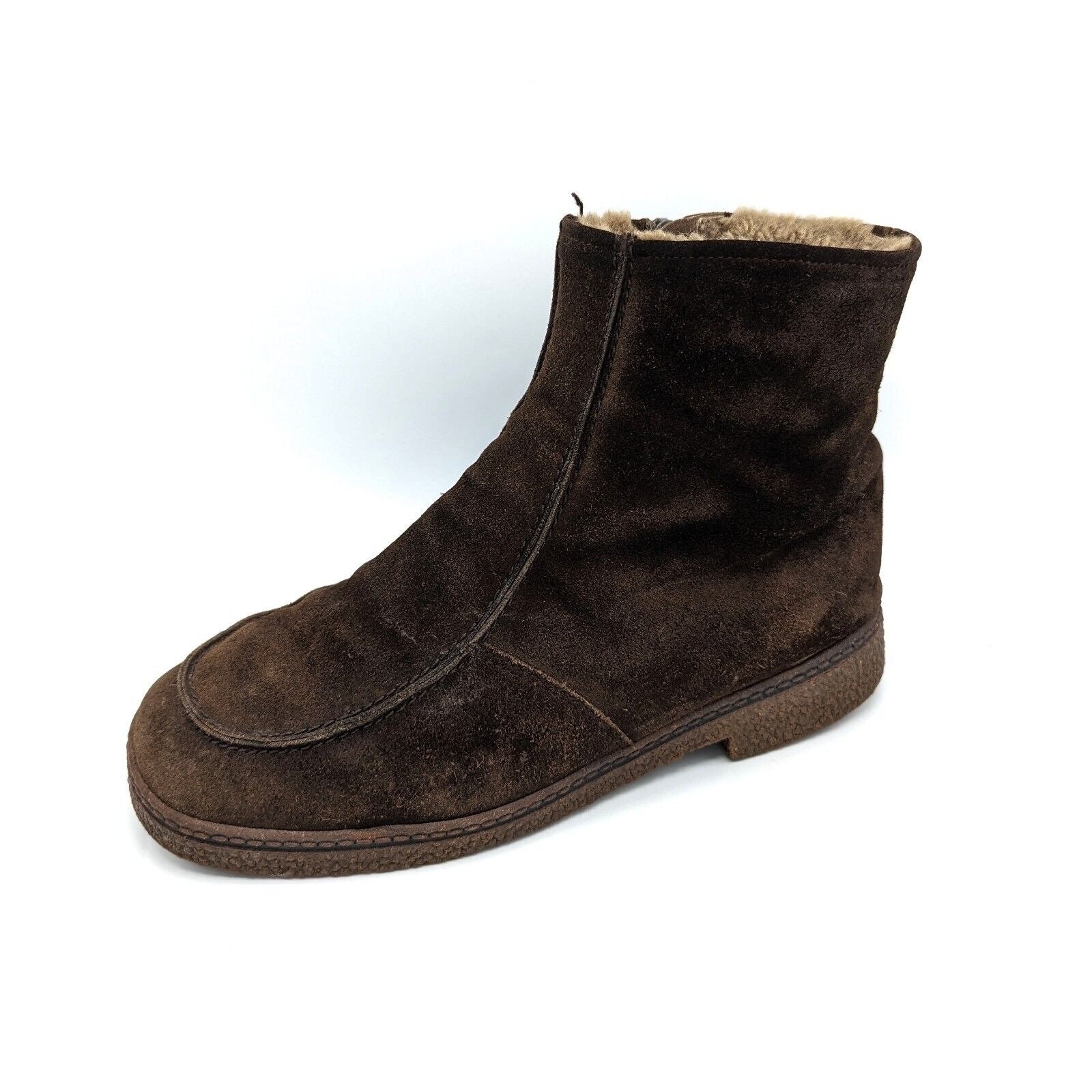 ◆KOMOREBI MUSEUM◆ Handmade lamb shearling zipper ankle boo Bama Lams Boots Mens 11 (45) German Sheepskin Shearling