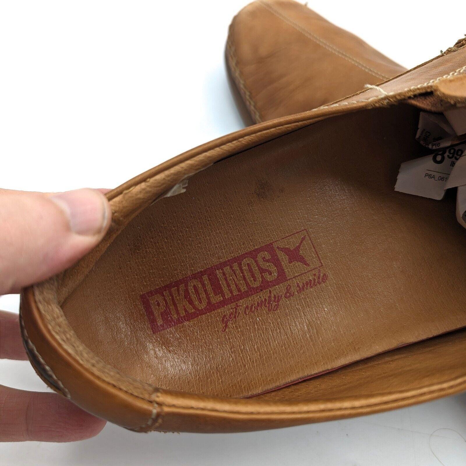 Pikolinos San Telmo Cognac Brown Leather Slip On Loafer Size 11 Mens Pikolinos San Telmo Brandy Brown Leather Slip on Loafer  main image 4