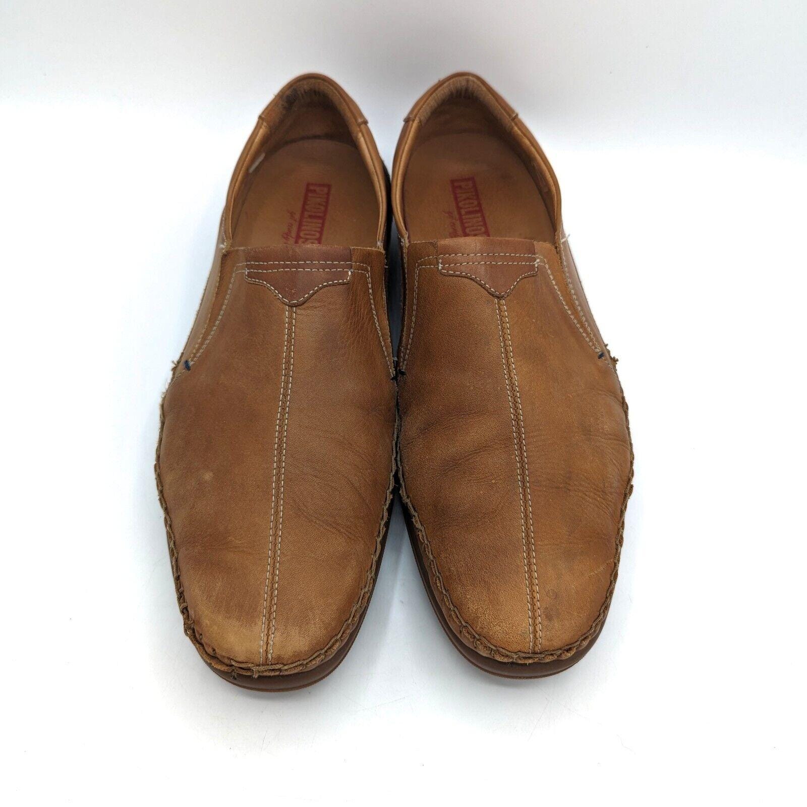 Mens Pikolinos San Telmo Brandy Brown Leather Slip on Loafer  display picture 3